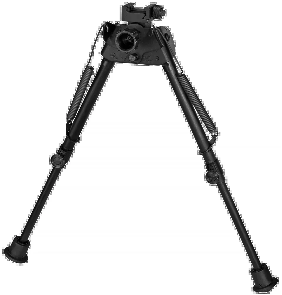 Harris Bipod Picatinny Mount, 9–13 in, Swivel, Self-Leveling Legs, Black Steel/Aluminum S-L2P