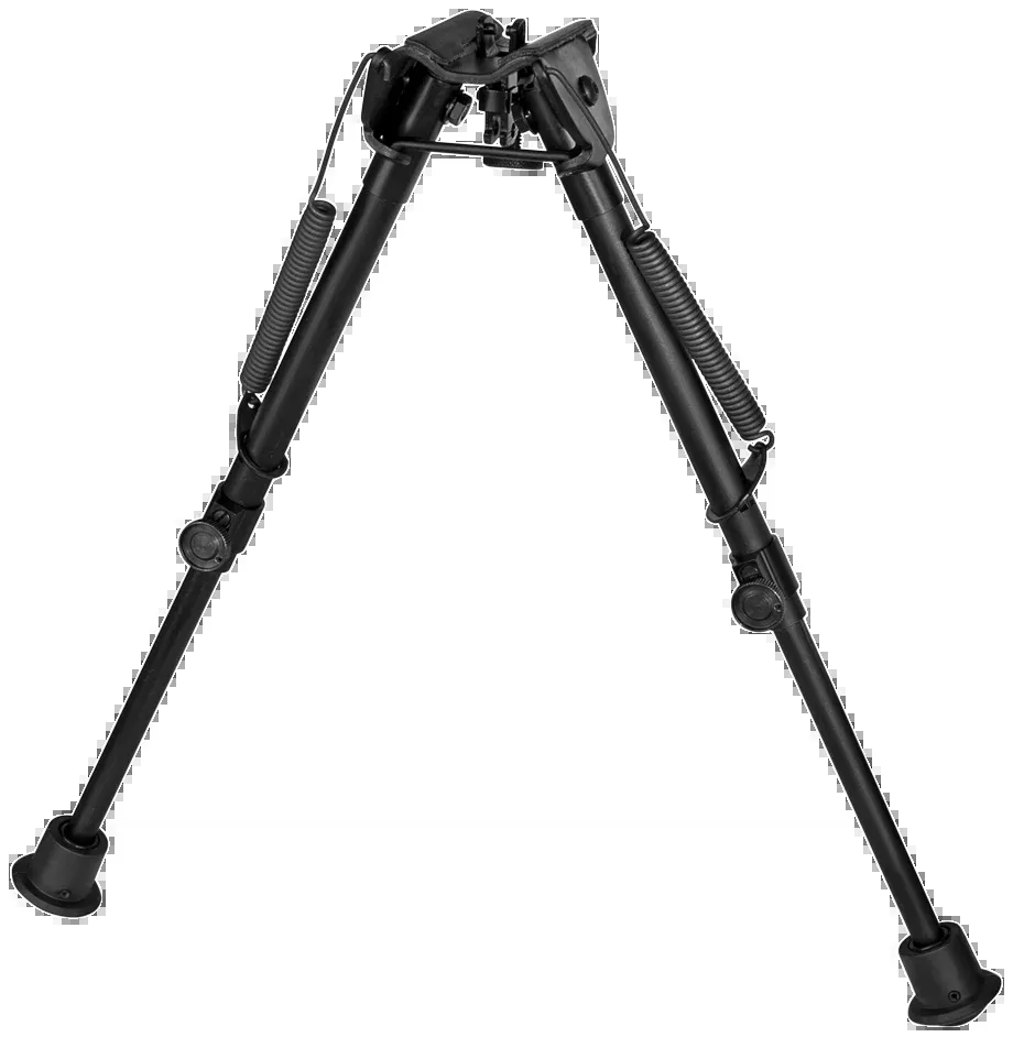 Harris Fixed Rifle Bipod 9-13 in, Sling Stud Mount, Self-Leveling Legs, Black - 1A2-L2