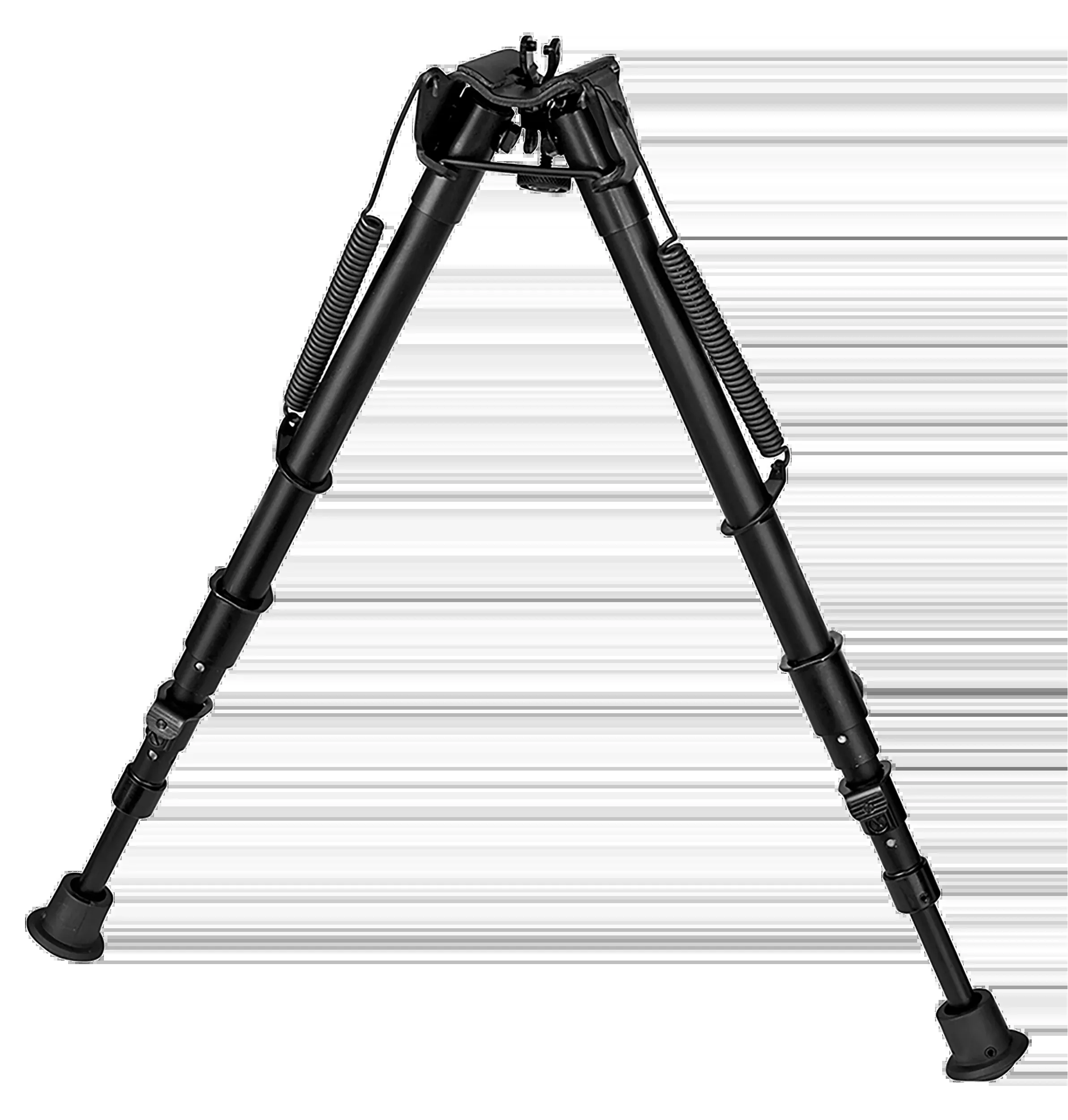 Harris Solid Base Non-Swivel Bipod, 13.5–27 in Sling Stud Mount, Black Steel/Aluminum – 1A2-25C