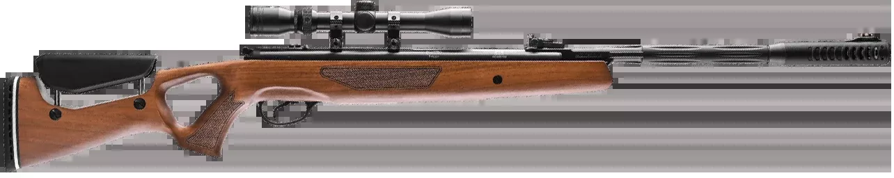 HATSAN USA INC Model 65 Break Barrel .22 Cal Air Rifle, Quattro Trigger, QuietEnergy Barrel HC6522