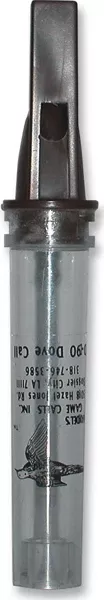HAYDEL GAME CALLS Dove Call – Open-Style Acrylic Mourning Dove Call, Clear Barrel, D-90