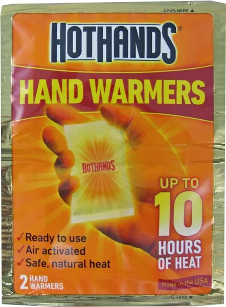 HEATMAX HotHands Air-Activated Hand Warmers, 2-Pack, Up to 10 Hours of Heat HH2