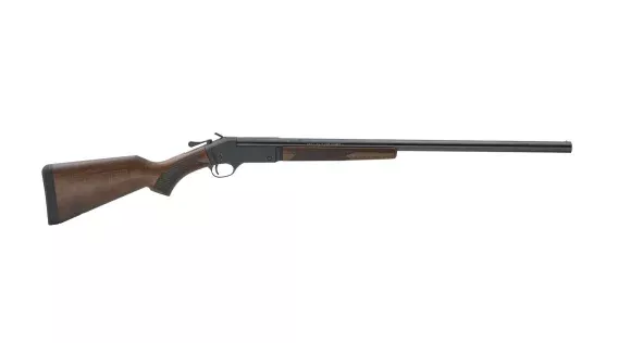 Henry H01512 Single Round Steel Break Open 12 GA 28 3.5 American Walnut Stock