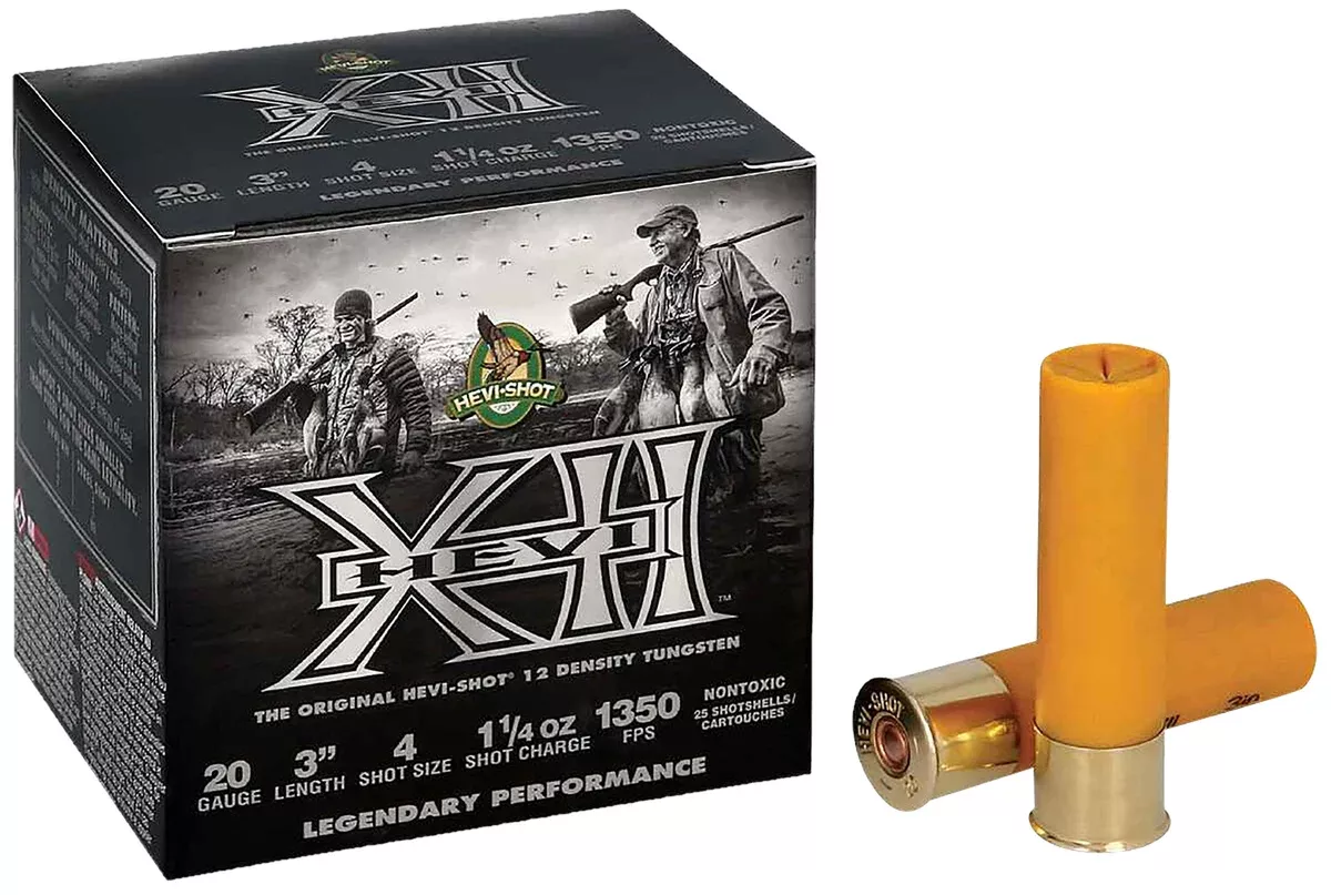 HEVI-Shot HS53202 HEVI-XII20Gauge 3" 1 1/4oz 2Shot 25 Per Box/10 Case