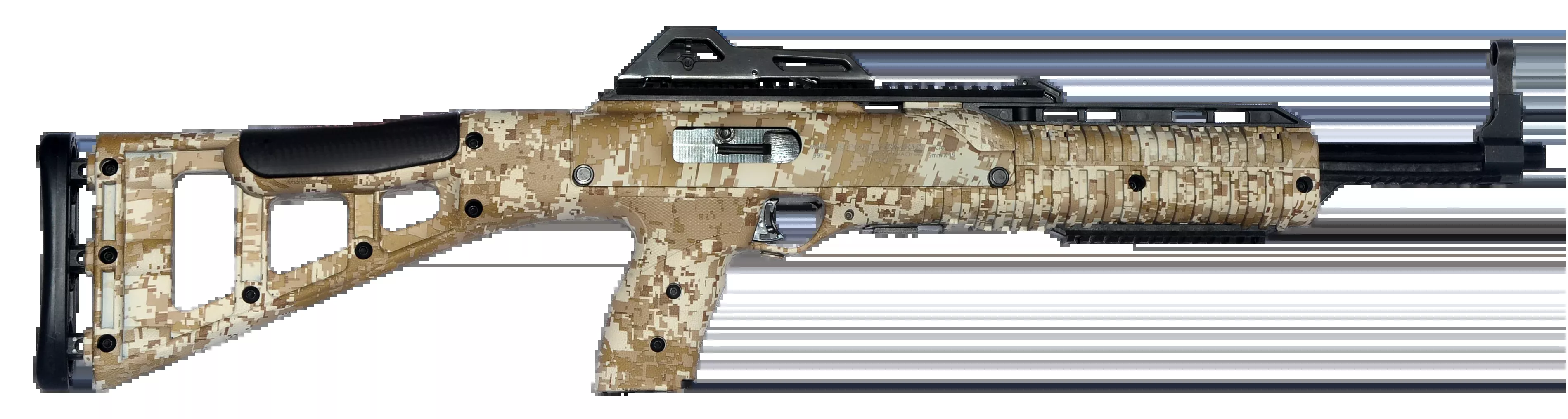 Hi-Point 4595TS Carbine 45 ACP 17.5" Threaded 9+1 Semi-Auto Rifle - Desert Digital Camo
