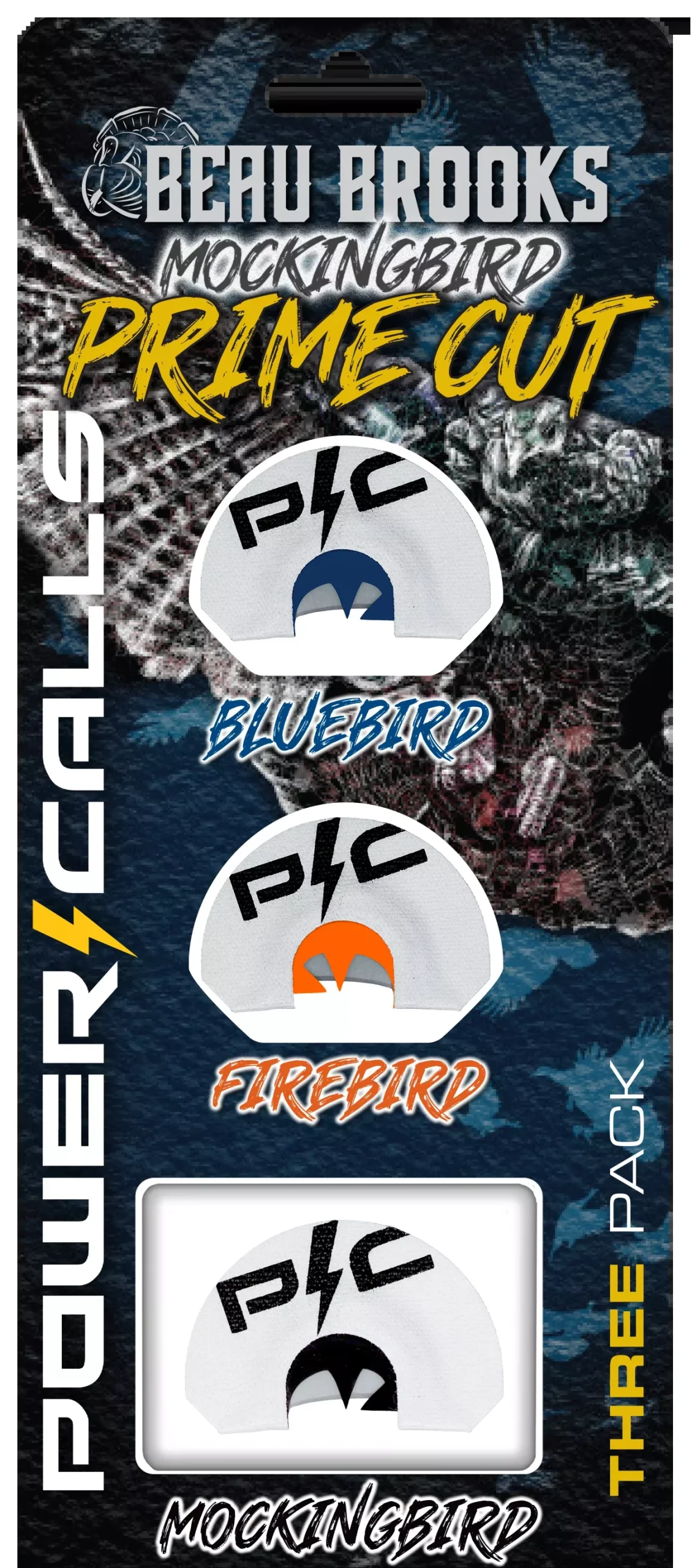 Higdon Decoys Power Calls Beau Brooks Mockingbird Collection Mouth Call 3-Pack 24246