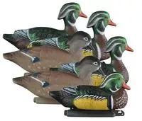 Higdon Standard Wood Duck Floater Decoys - 6 Pack