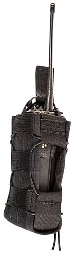 High Speed Gear 11MAC0BK TACOMulti-Access Comm Holder, Black Nylon with Bungee Pull Tongue, Fits MOLLE