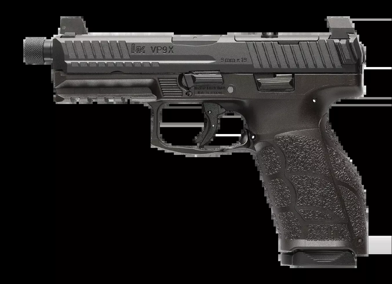 HK VP9A1 X Tactical 9mm 4.70" 20+1 Striker-Fired Pistol