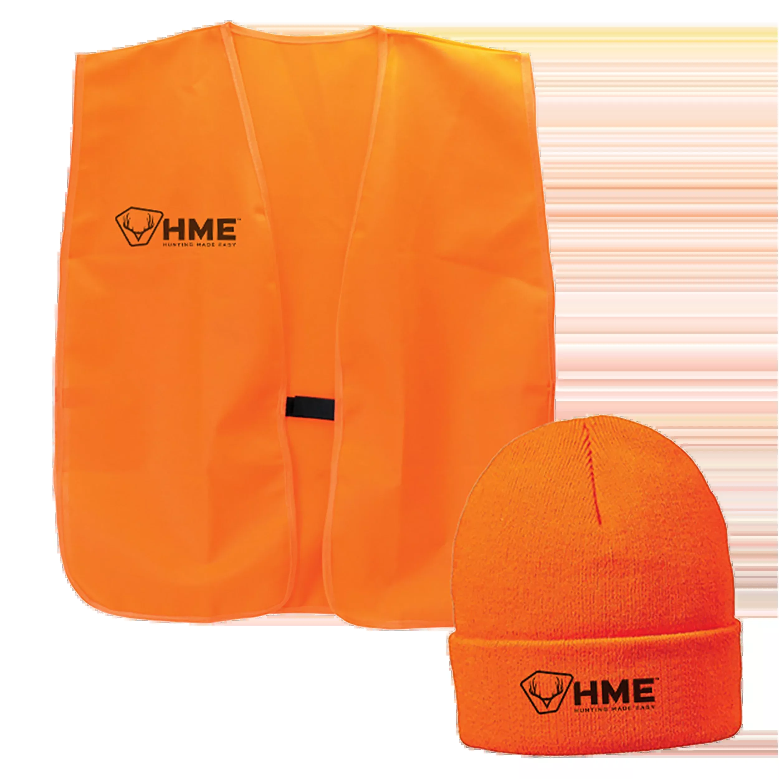 HME HMEVESTKCO SafetyVest/Beanie OSFA Orange Polyester