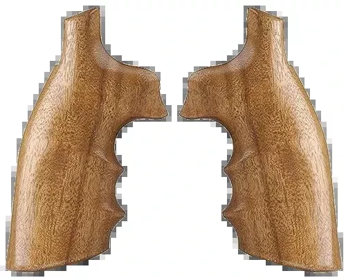Hogue Goncalo Alves Hardwood Revolver Grips with Finger Grooves for Smith & Wesson K/L-Frame Square Butt 10200