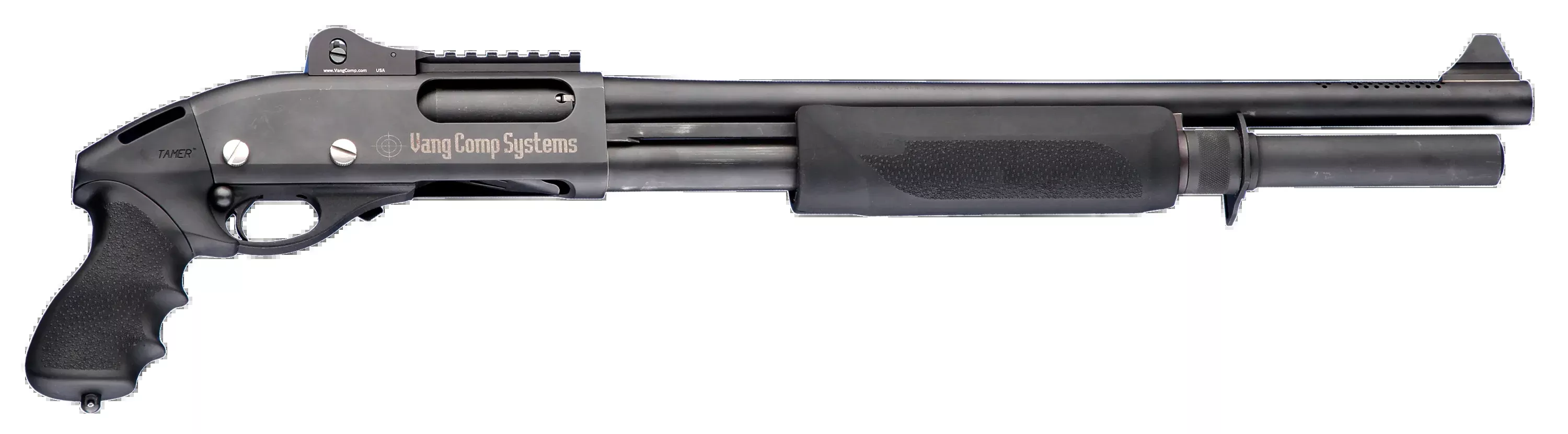 Hogue Tamer Pistol Grip & Forend for Remington 870, OverMolded Black Rubber with Finger Grooves, 08715