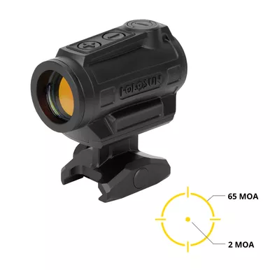 Holosun ARO-MRS-GD Gold Dot Optic - Multiple Reticle System, Black Finish