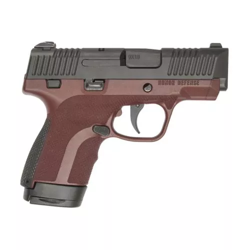 Honor Guard Subcompact, Semi-Automatic, 9mm, 3.2" Barrel, 7 & 8 Rounds Mahogany Frame