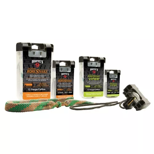 Hoppe's BoreSnake Viper Den Rifle Bore Cleaner Rope w/ Case & T-Handle, 7mm/.270/.280/.284 HOP24014VD