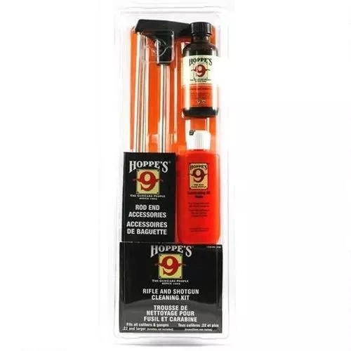 Hoppe's No. 9 Cleaning Kit with Aluminum Rod, Universal Rifle/Shotgun, Clamshell
