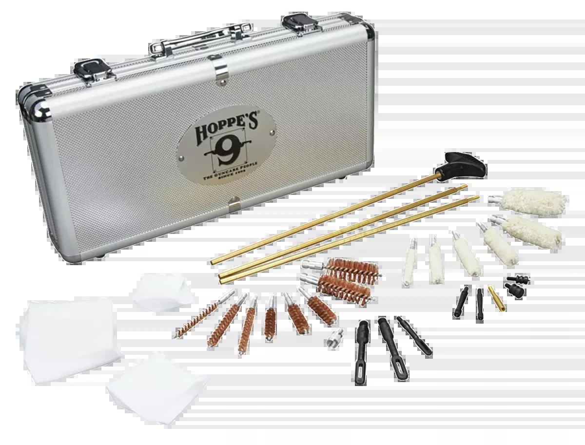 Hoppes Deluxe Gun Cleaning Accessory Kit – Universal Multi-Caliber for Pistols, Rifles & Shotguns UAC102