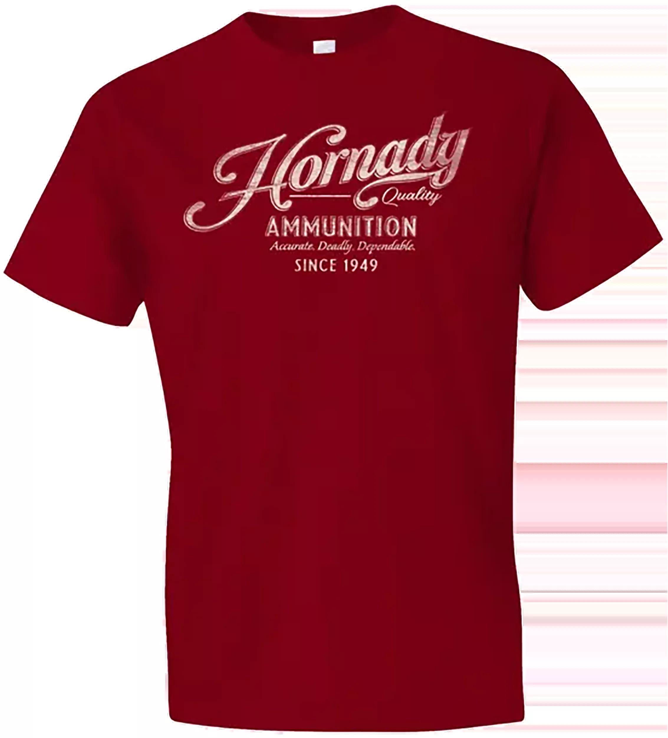 Horizon Design Men's Vintage Script Graphic Cotton T-Shirt, Red Semi-Fitted XL – 31874