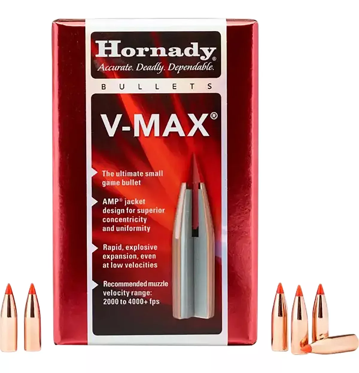 Hornady 22440 V-Max6mm .243 87 gr V Max 100 Per Box/ 25 Case