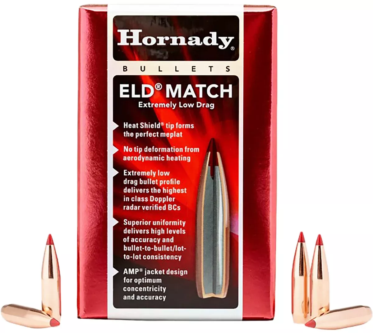 Hornady 245301 6mm .243 109gr Extremely Low Drag-Match 500 Per Box/6 Case