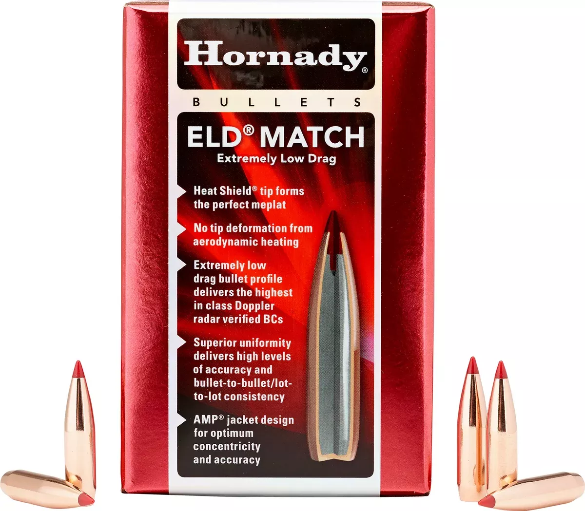 Hornady 263311 6.5mm .264 140gr Extremely Low Drag-Match 500 Per Box/6 Case
