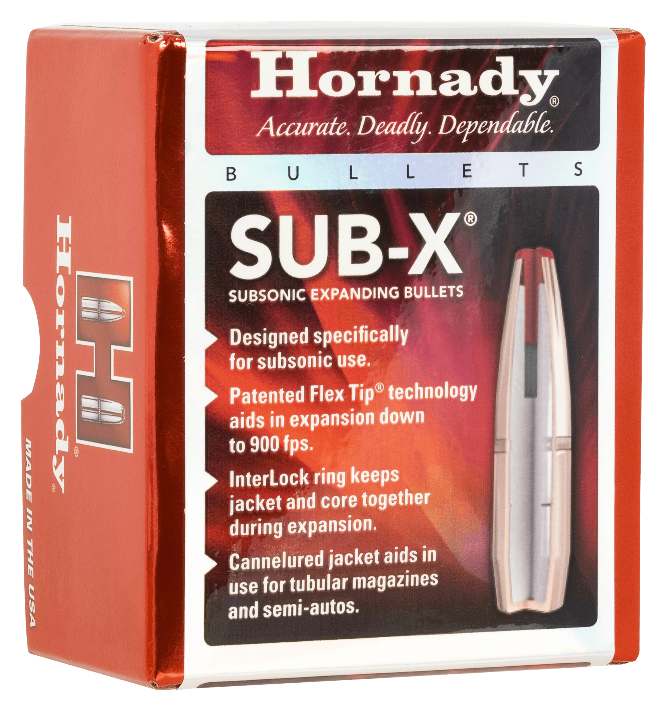 Hornady 3148 Sub-X7.62x39mm 255 gr 100 Per Box/ 15 Case