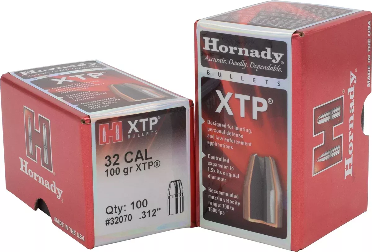 Hornady 32070 XTP32 Cal .312 100 gr Hollow Point 100 Per Box/ 25 Case