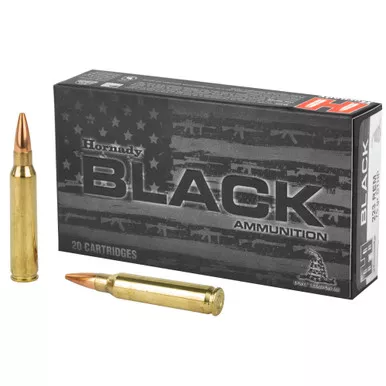 Hornady 80267 Black 5.56x45mm NATO 75 gr Boat Tail Hollow Point - 20 Bx