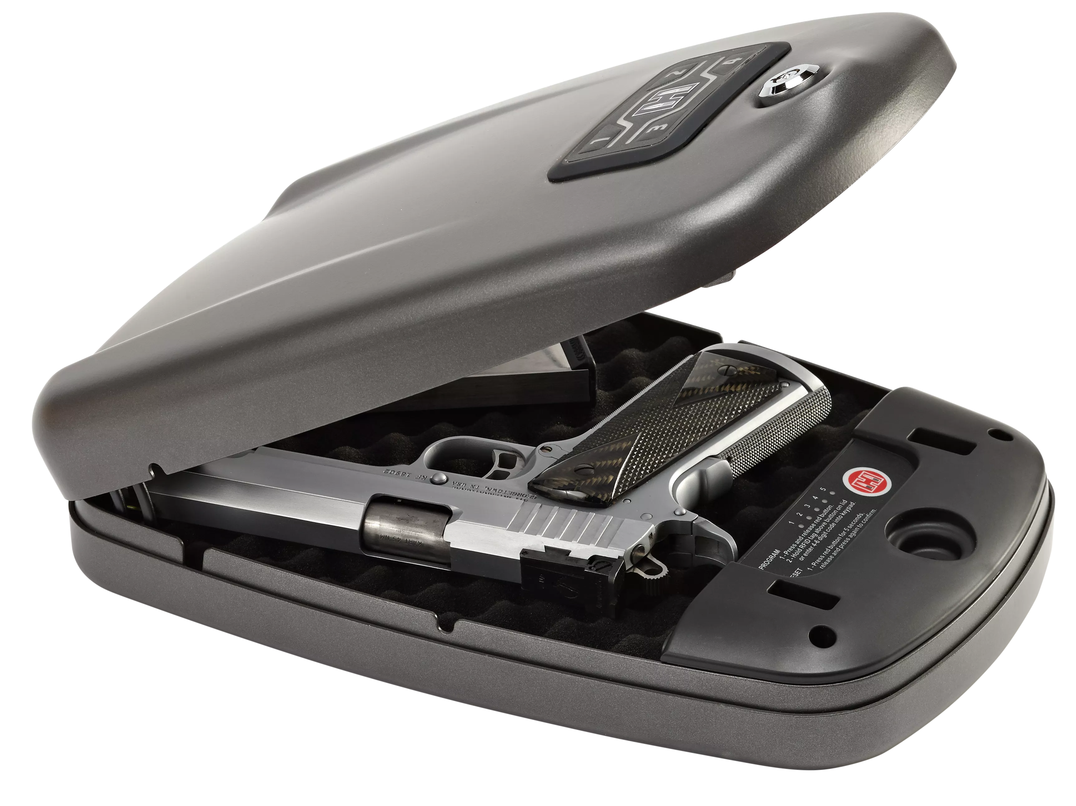 Hornady 98172 Rapid Safe 2700kp Xl Rfid, Access Code, Key Entry Black Steel Xl