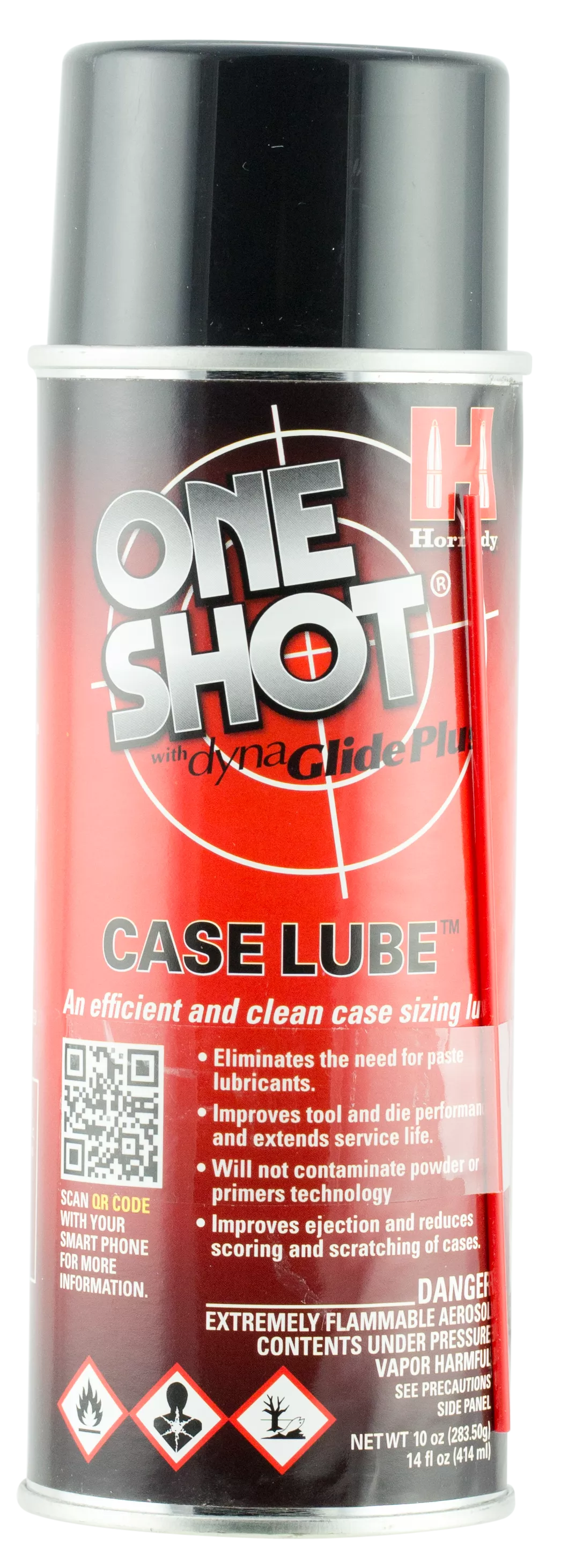 Hornady 99913 One Shot Case Lube Cleans, Lubricates, Prevents Rust & Corrosion 10 Oz Aerosol