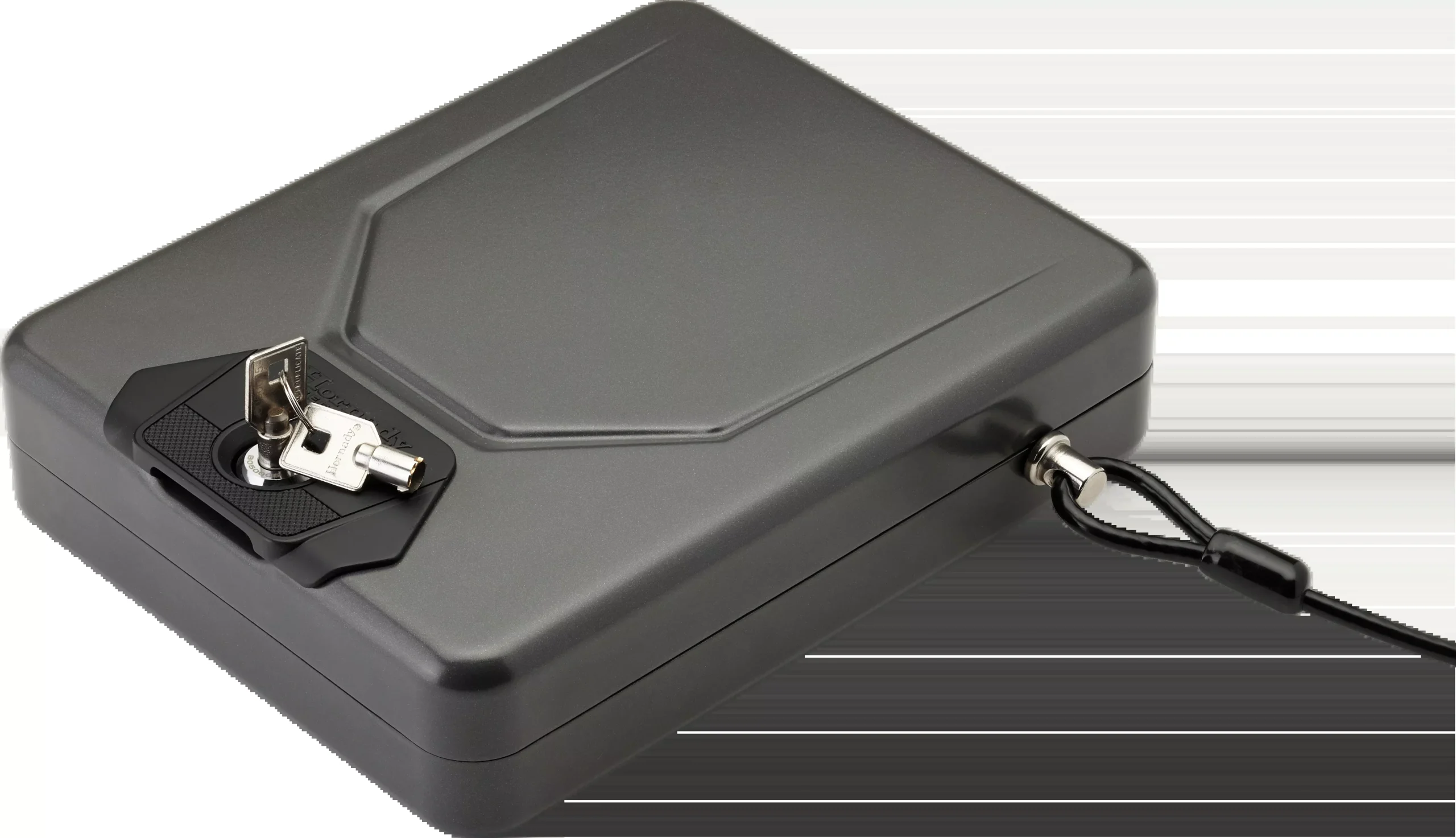 Hornady Alpha Elite Lock Box – Steel Handgun Safe with Key, Cable, TSA Compliant, 98153