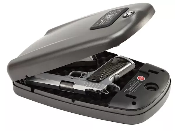 HORNADY AMMUNITION RAPiD Safe 2700KP XL RFID Handgun Safe, Steel, Black, Keypad Access 98172
