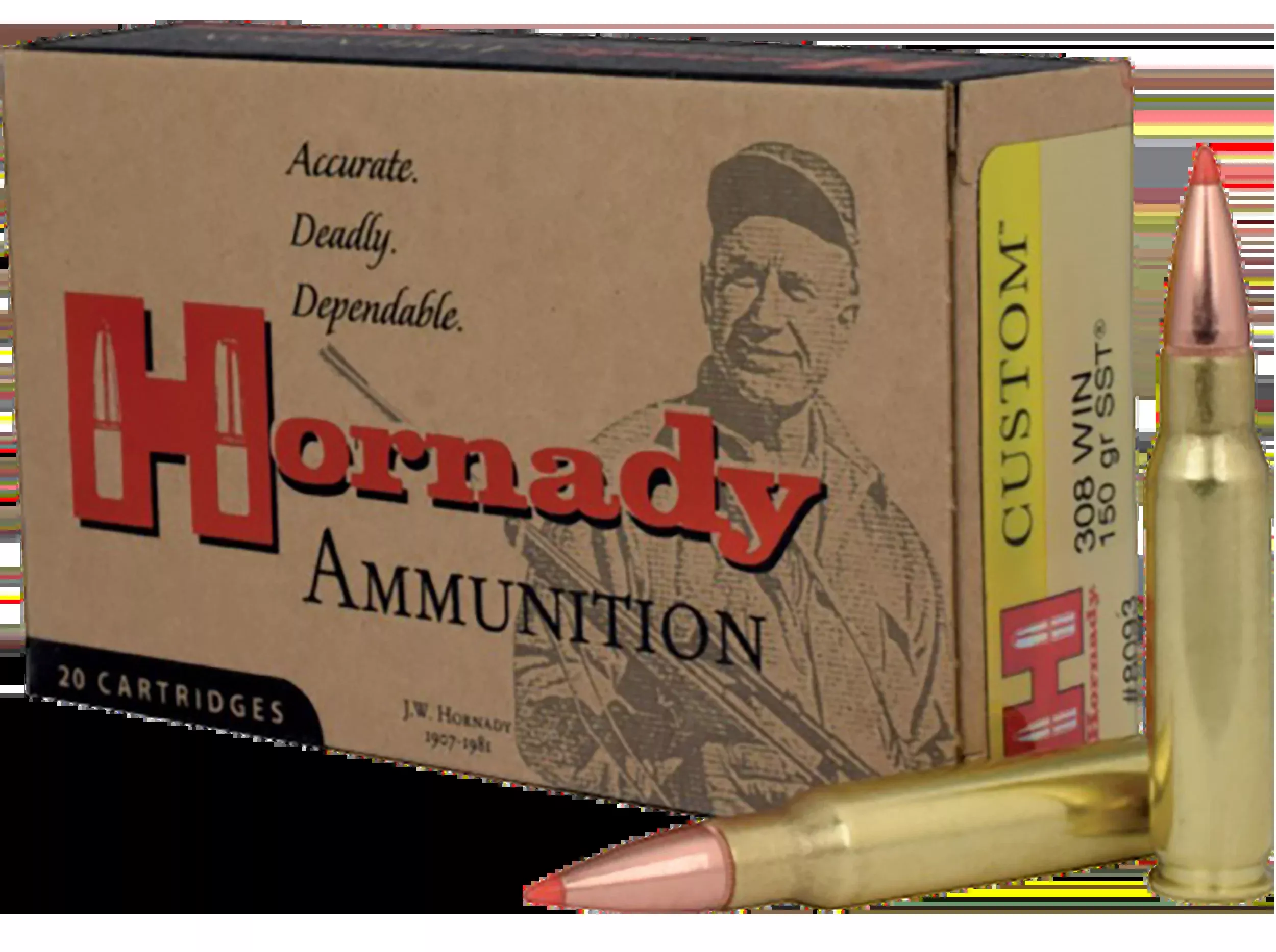 Hornady Custom 308 Win 150gr SST - Box or Case