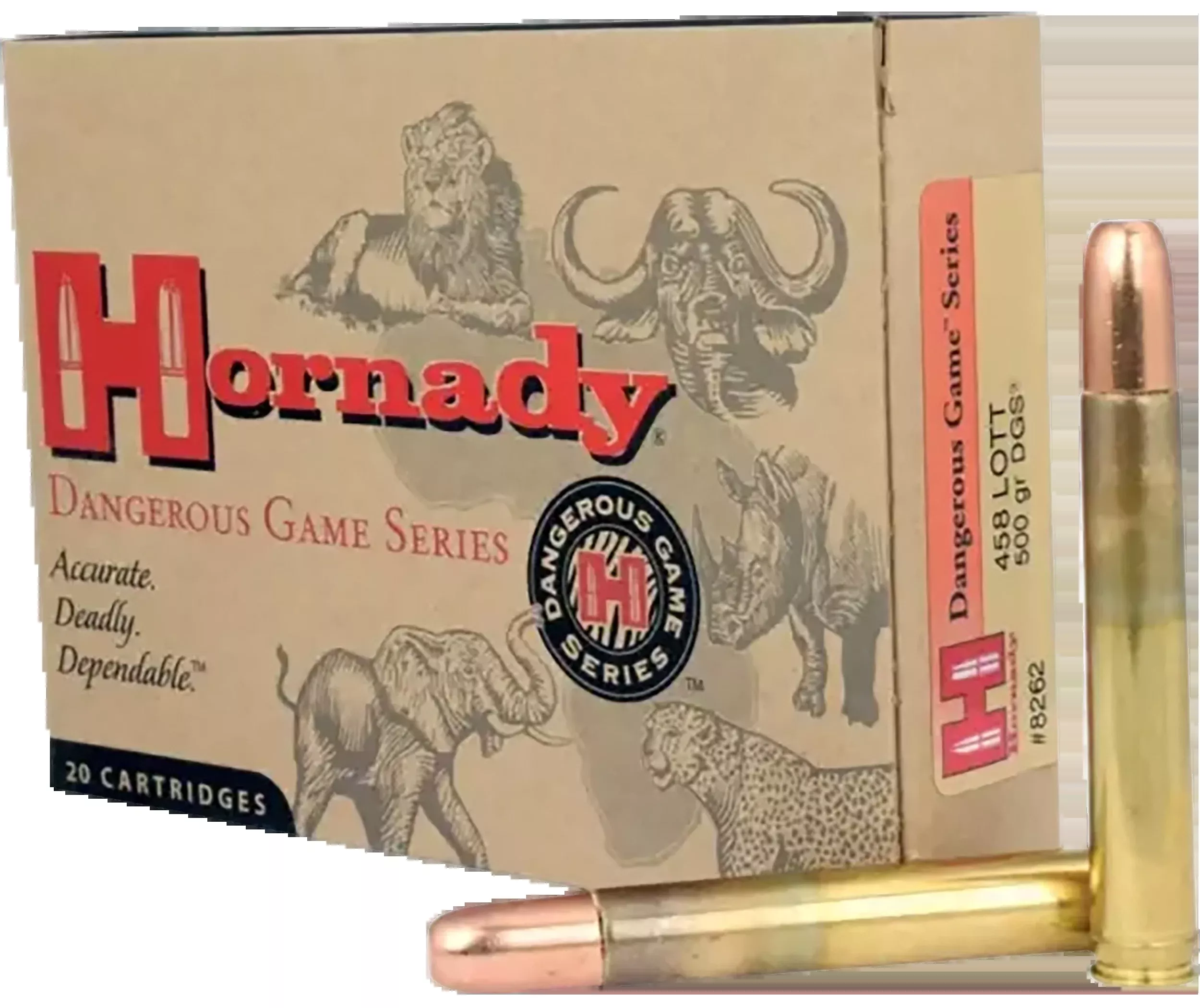 Hornady Dangerous Game .458 Lott 500gr DGS - Box or Case
