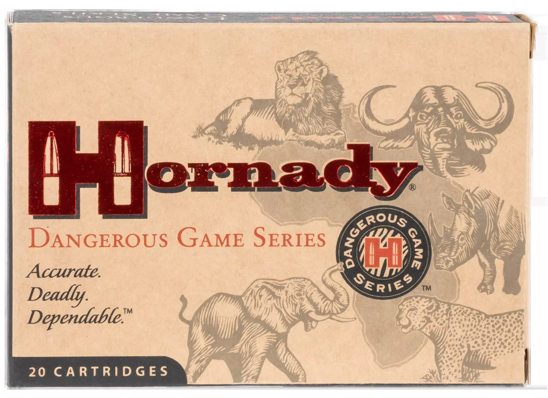 Hornady Dangerous Game Series .450/400 Nitro Express 400gr Dangerous Game Solid Ammo, 20rd Box 8242