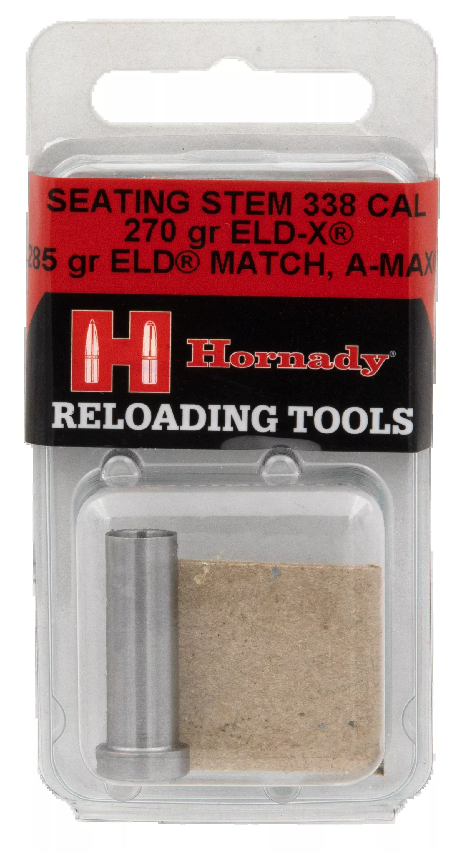 Hornady ELD Match Bullet Seating Stem for .338 Cal 270 gr Bullets, Fits Custom Grade Dies 397110