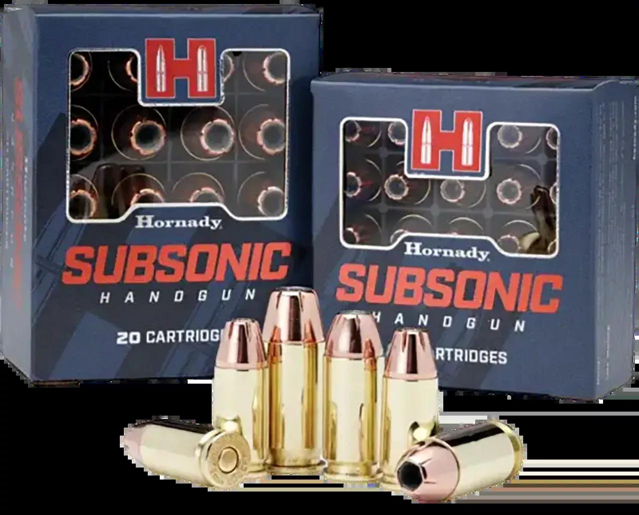 Hornady Subsonic 9mm Luger 147gr XTP Handgun Ammo - Box or Case