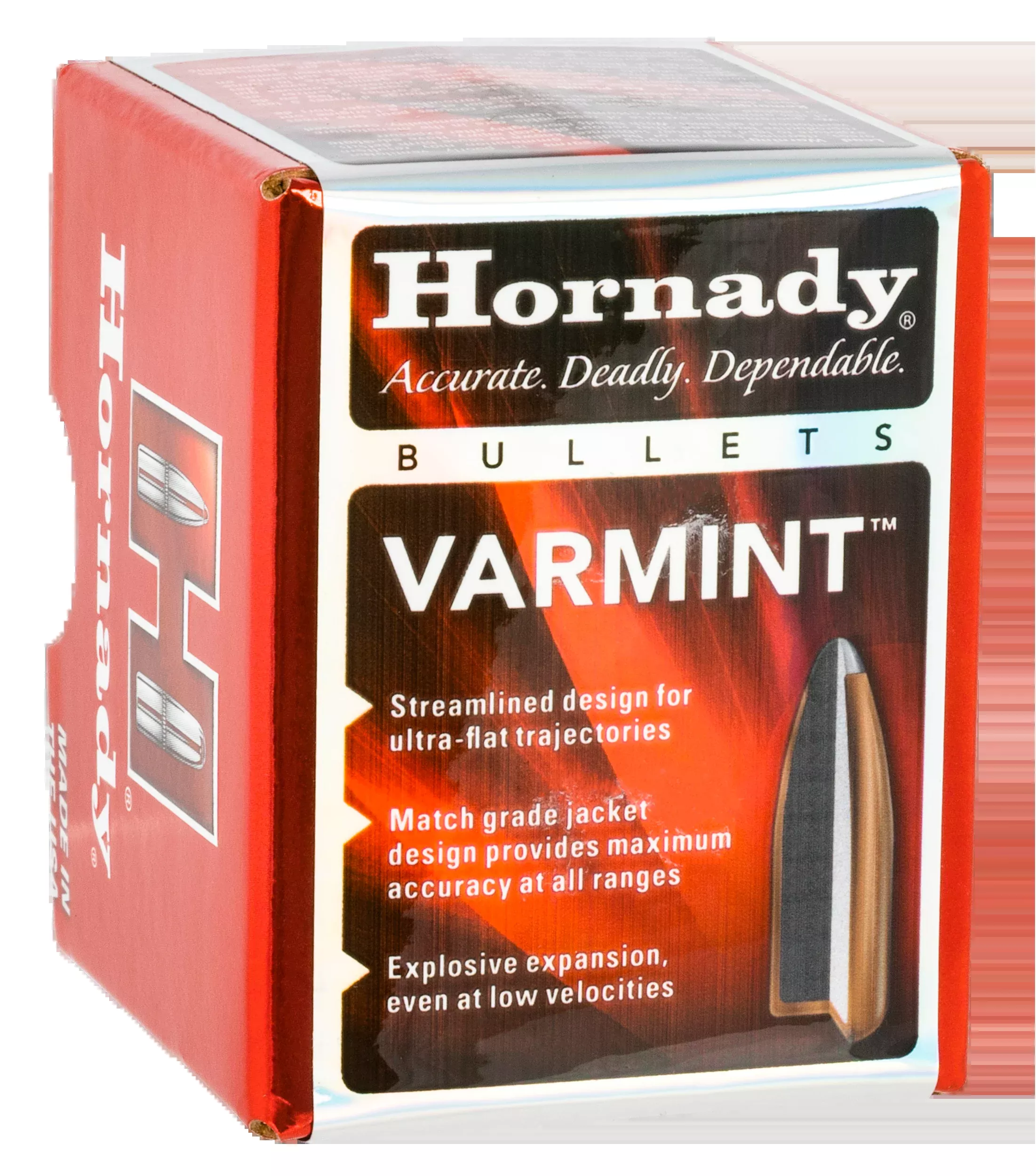 Hornady Traditional Varmint .22 Cal .224 55gr Spire Point Bullets, 100/Box (2265)