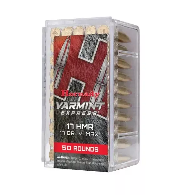 Hornady Varmint Express .17 HMR Ammunition 50 Rounds V-MAX PT 17 Grain