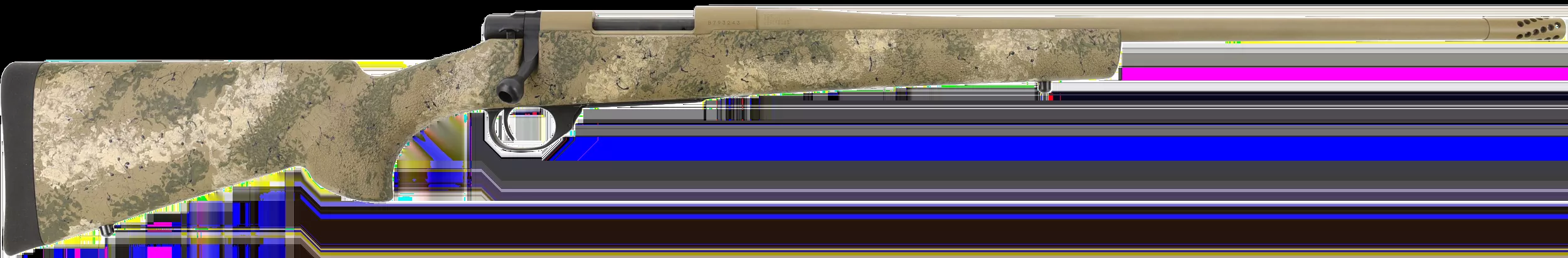 Howa HFN308PR 1500 Fence Line 308 Win 4+1 22" Burnt Bronze Cerakote Threaded Barrel, Burnt Bronze Cerakote Aluminum Drilled & Tapped Receiver, Prairie Reaper Camo Fixed Synthetic Stock, Right Hand