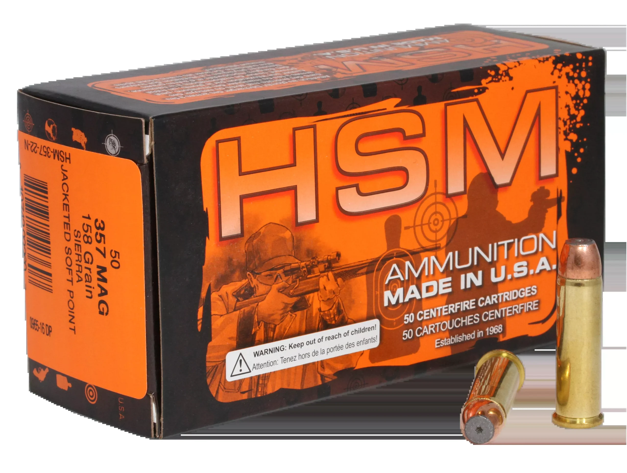 HSM Pro Pistol .41 Remington Magnum 210gr Jacketed Hollow Cavity Handgun Ammo 416N20