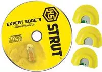 Hunters Specialties Expert Edge 3 Diaphragm Combo Premium Flex Turkey Calls With Instructional Dvd