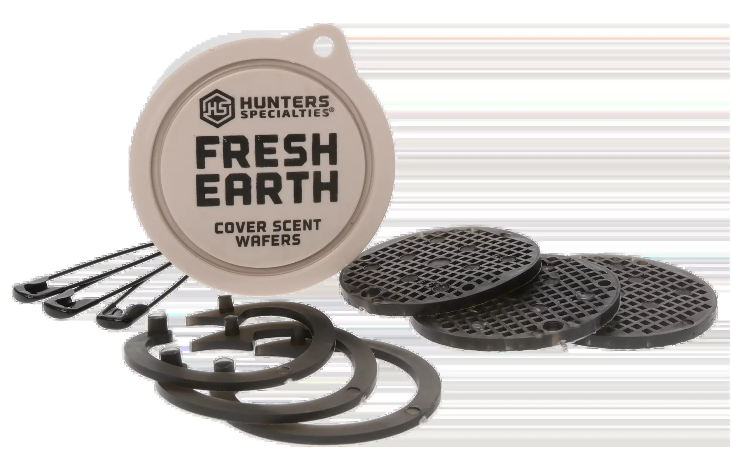 Hunters Specialties Fresh Earth Cover Scent Wafers, 3-Pack Odor-Masking Hunting Disks, 01022