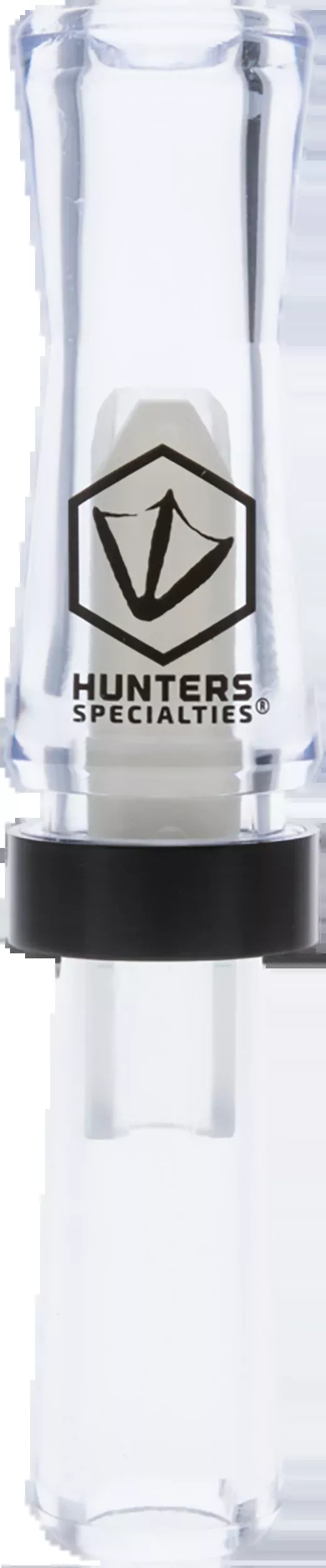 Hunters Specialties Suzie-Q Double Reed Duck Call, Clear Polycarbonate with Aluminum Band HS-WF-DRDC