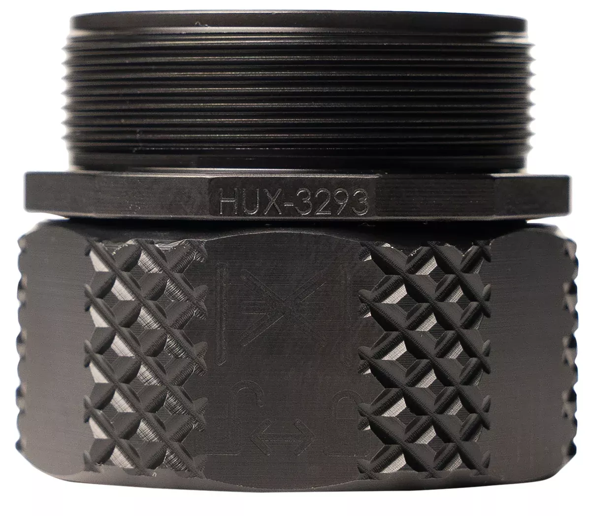 Huxwrx 3486 HUB-QD Adapter 2.05.56mm/7.62mm Fits 1.375x24TPI Black