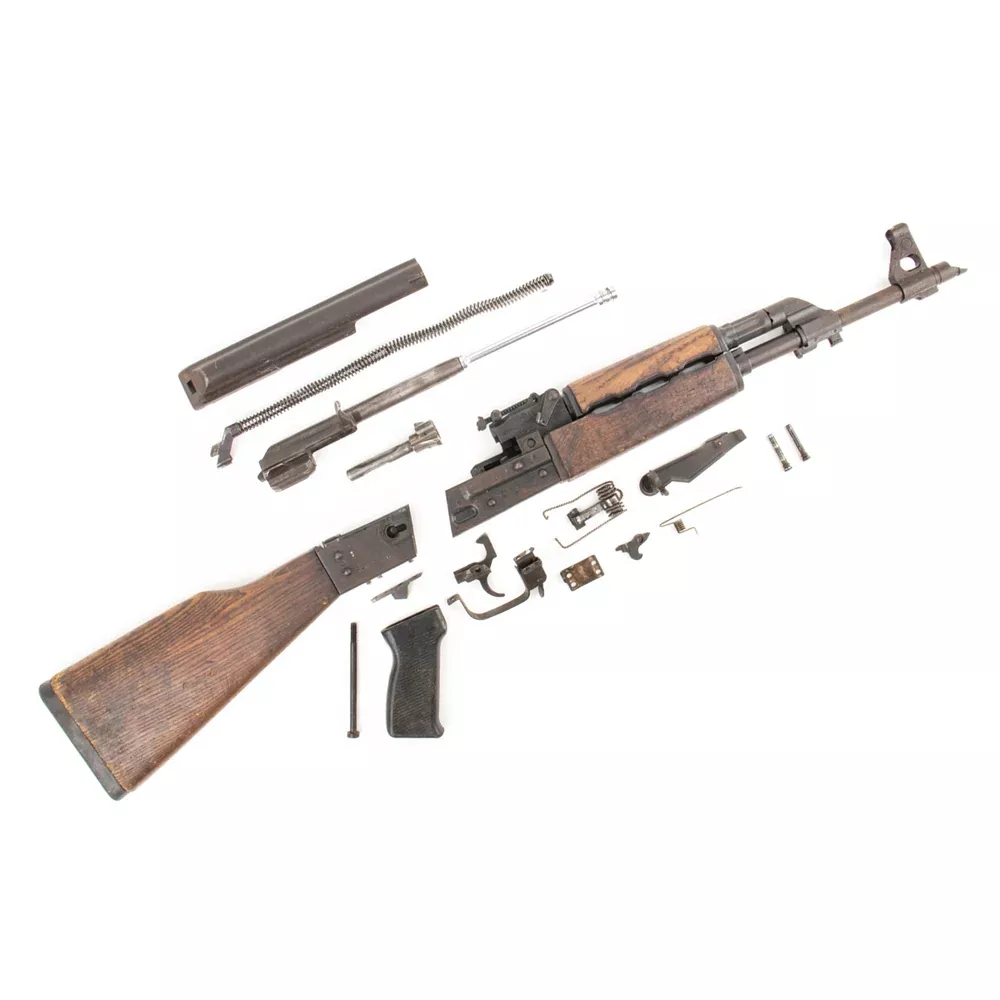 Iraqi Tabuk AK-47 7.62x39mm Parts Kit - NO Lion of Babylon Crest - Non-Matching Serial Numbers - Populated Barrel - Surplus - Engraving Files Included