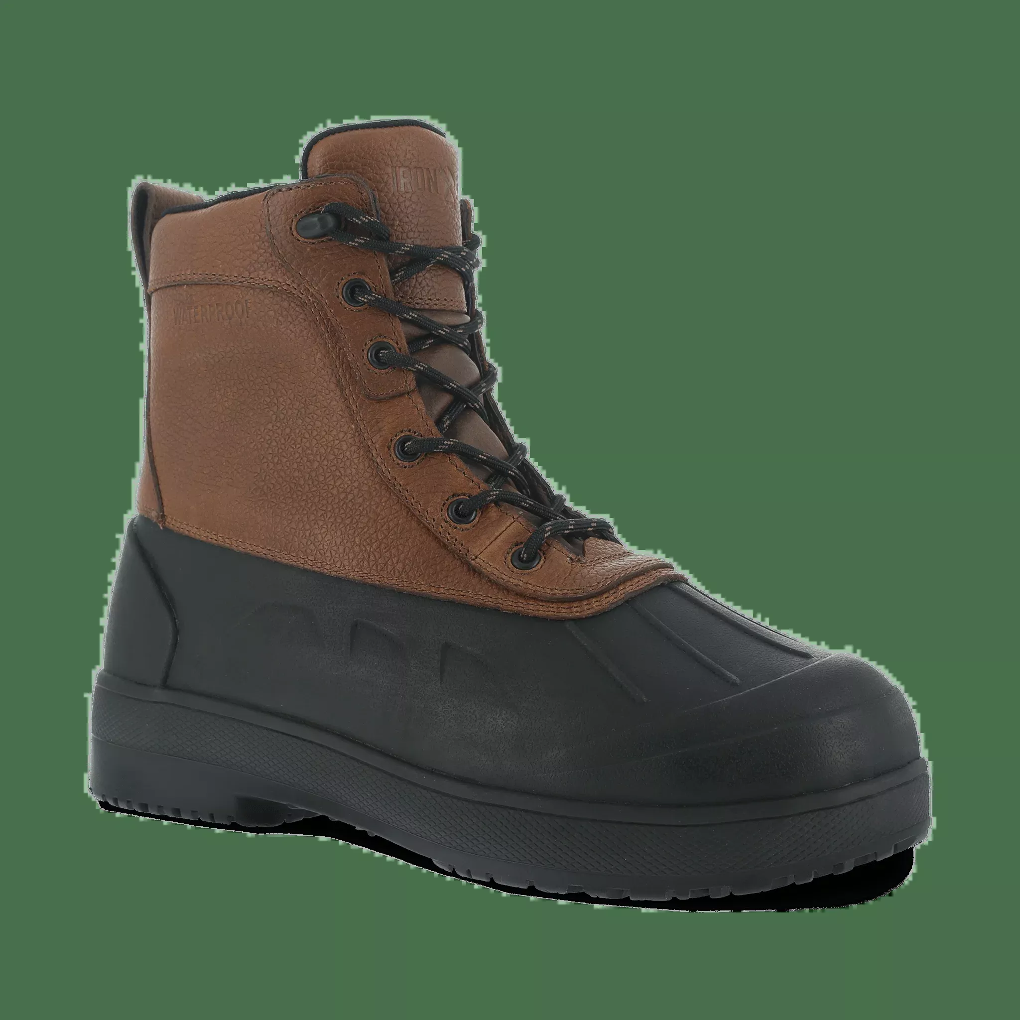 Iron Age Men's Rubber Vamp and Leather Shaft Waterproof Work Boot - IA9650
