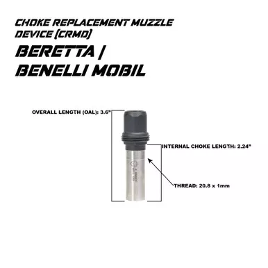 JK Armament JKMDHDBE12BOHP Bald Eagle 12GA Choke Replacement Muzzle Device (CRMD) - Beretta Optima HP 12 Gauge 17-4 Stainless
