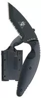Ka- Bar 1485 Tdi Law Enforcement Large 3.69 " Fixed Tanto Part Serrated Aus- 8a Ss Blade Black Zytel Handle Includes Belt Clip