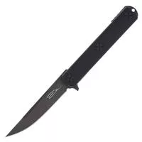 Ka- Bar Ek Commando Folder Knife 4in Black Drop Point Blade